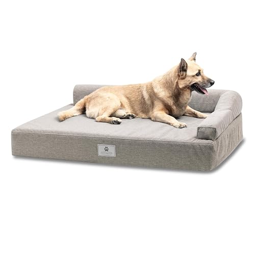 SILVERWOOF Cama de Lujo Hecho a Mano ortopédica para Perros medianos Zen Plus - 100% Impermeable y Lavable