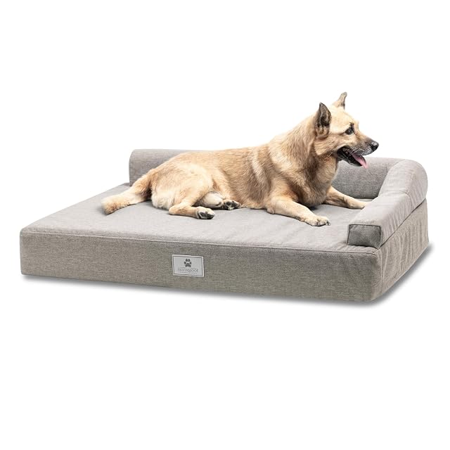 SILVERWOOF Cama de Lujo Hecho a Mano ortopédica para Perros medianos Zen Plus - 100% Impermeable y Lavable