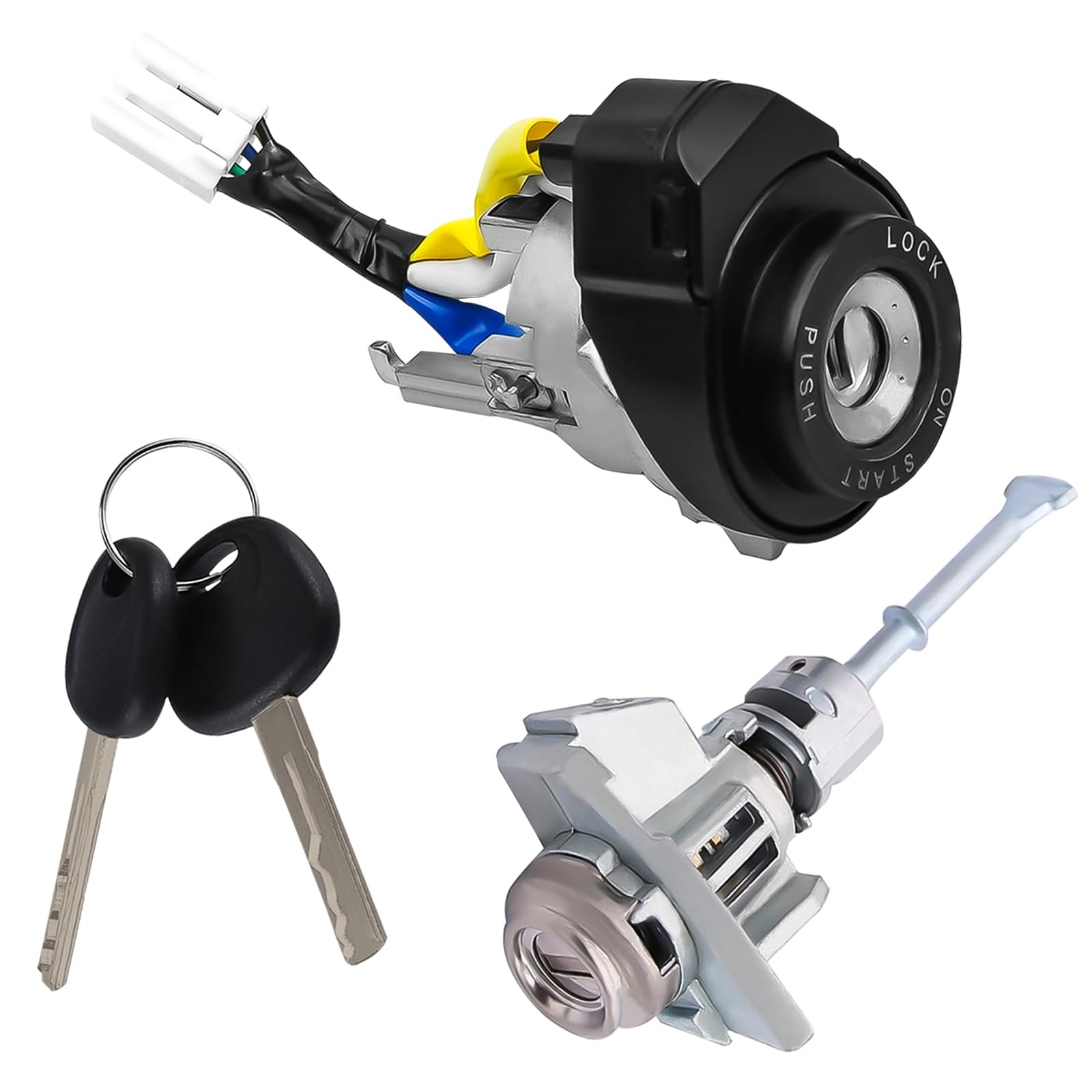 PUZZLEDEER Ignition Lock Cylinder Switch with Left Driver Side