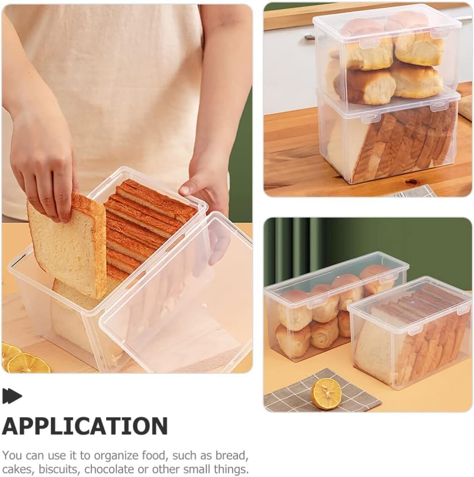 Broodcontainer Opbergdoos Dispenser Transparant Met Cover Case Toast Taartcontainers Luchtdichte Doos Brood Opbergdoos Thuis Gereedschap kopen vanaf een prijs van 7.33