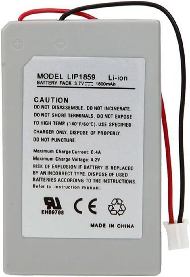MaxLLTo Replacement 2X 3.7v 1800mAh Battery Pack for Sony PS3 Controller