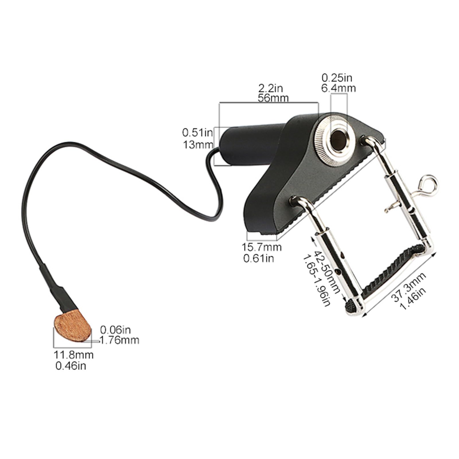 Tragbarer Piezo Violine Tonabnehmer Akustik Sound Bridge Professionelle Bratsche Zubehör Professionelle Bratsche