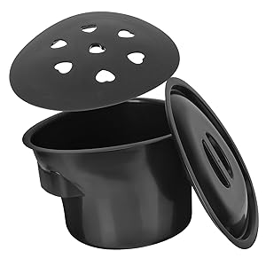 CALLARON Inodoro Portátil Con Tapa Colector Urinario Silla Wc Para Personas Mayores y Embarazadas