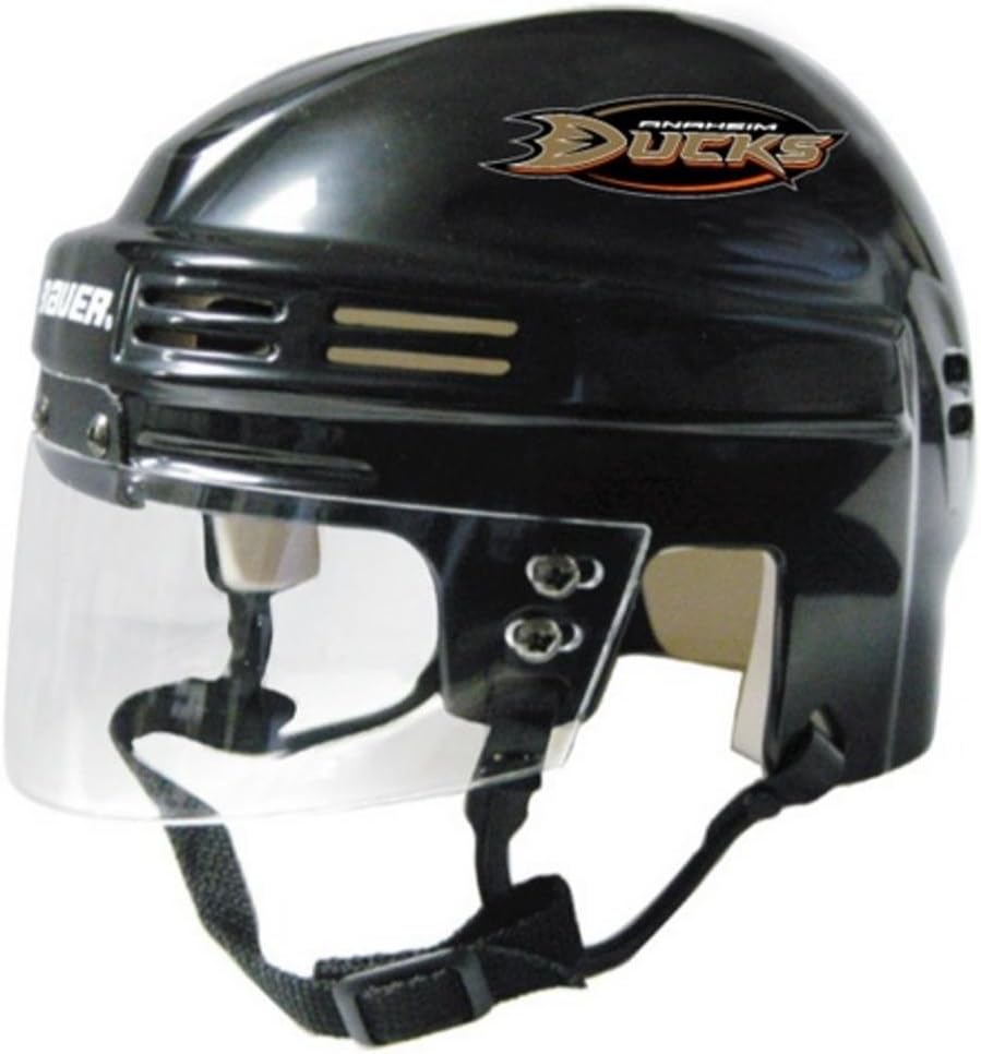 SportStar NHL Anaheim Ducks Mini Replica Hockey Helmet, Black, Small