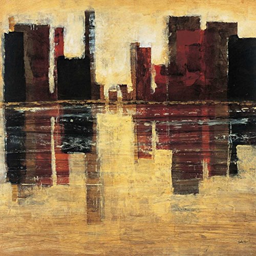 Tableau sur châssis Vision I Cape Edwin affiche sur toile haut de gamme paysage abstrait carré