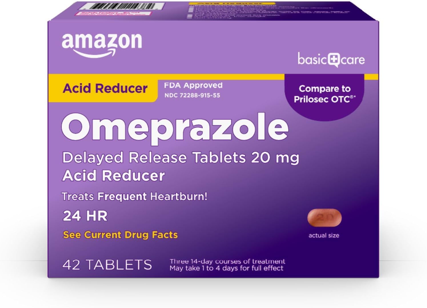 Zegerid OTC, Omeprazole 20mg + Sodium Bicarbonate