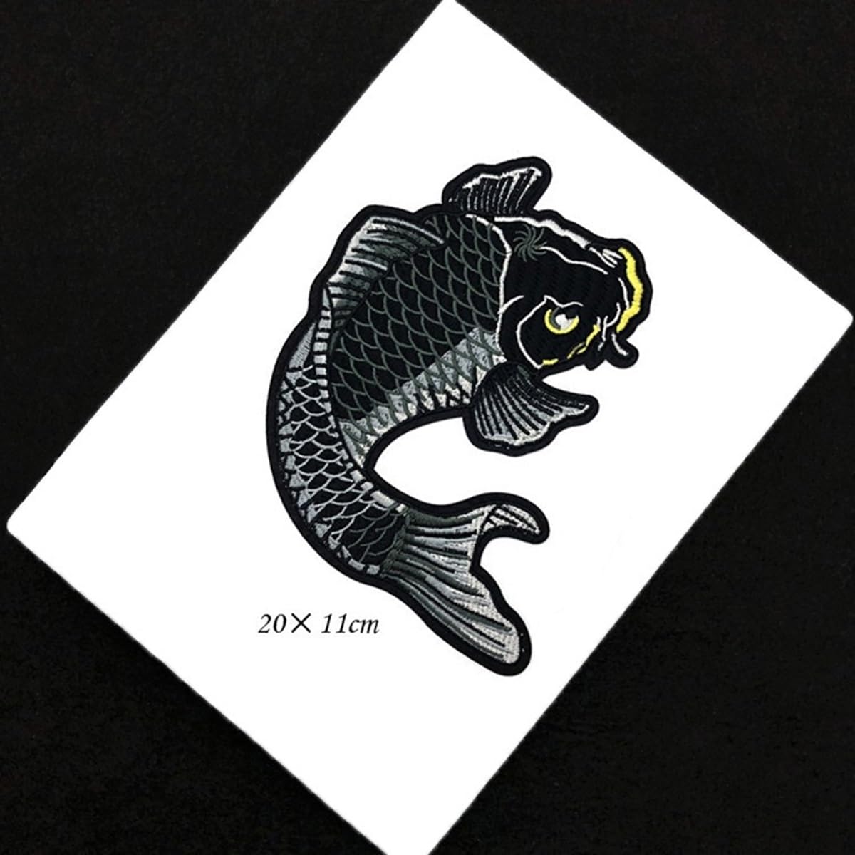 Amazon.co.jp: GK-O 2個 鯉 魚 日本縫い アイロン ワッペン 刺繍