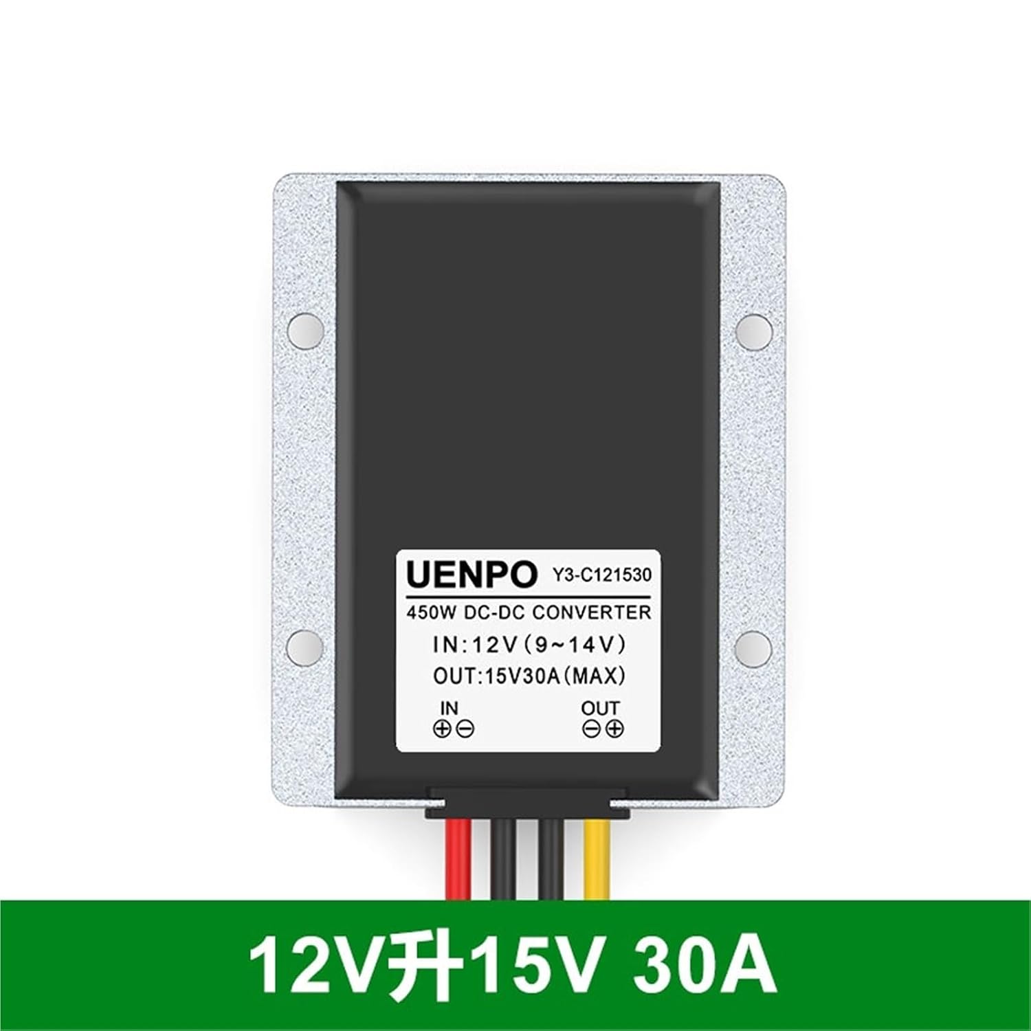 10V11V13V14V12v to 15v Boost Module DC Power Converter(12V to 15V 30A Large Aluminum Shell)
