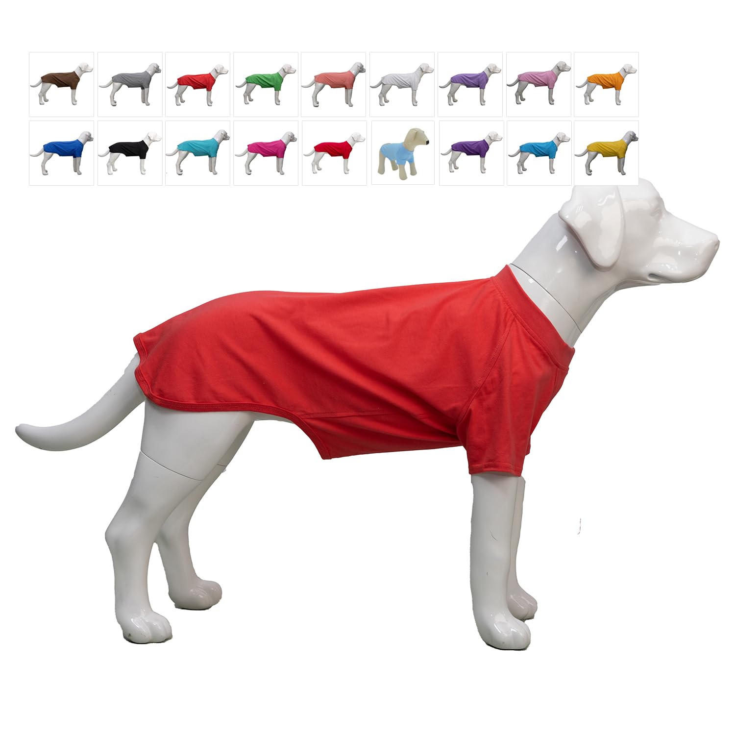 Lovelonglong 2019 Pet Clothing Dog Costumes Basic Blank T-Shirt Tee Shirts for Small Dogs Lobster Pink L