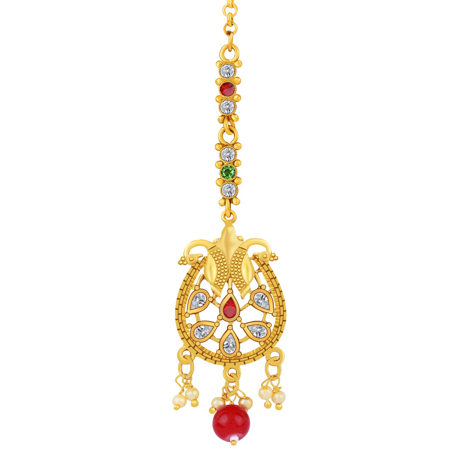 Traditional Gold Plated Kundan Style Maang Tikka Jewellery For Women Girl (Tikka 2) (B0BC1LWZXK) Amazon Price History, Amazon Price Tracker