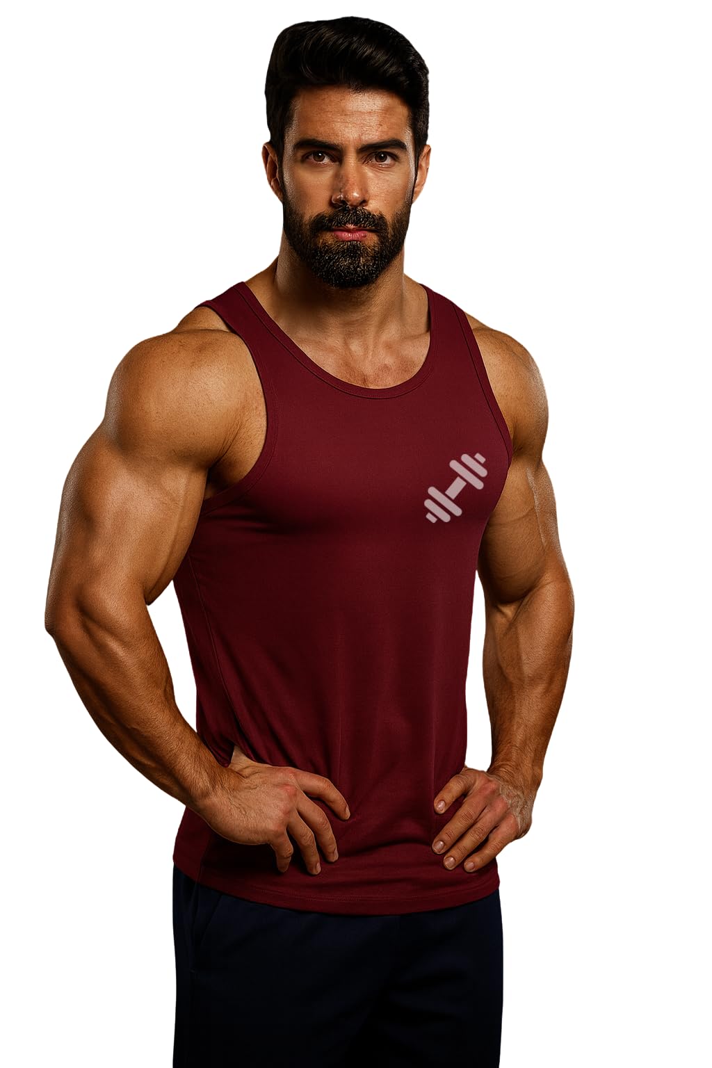 3colors 3Colours RGB Men's Active Wear Sleeveless Tank top, Gym Vest, Leisure wear Atheletic Fit NCUT-GYMRAT-picture-28