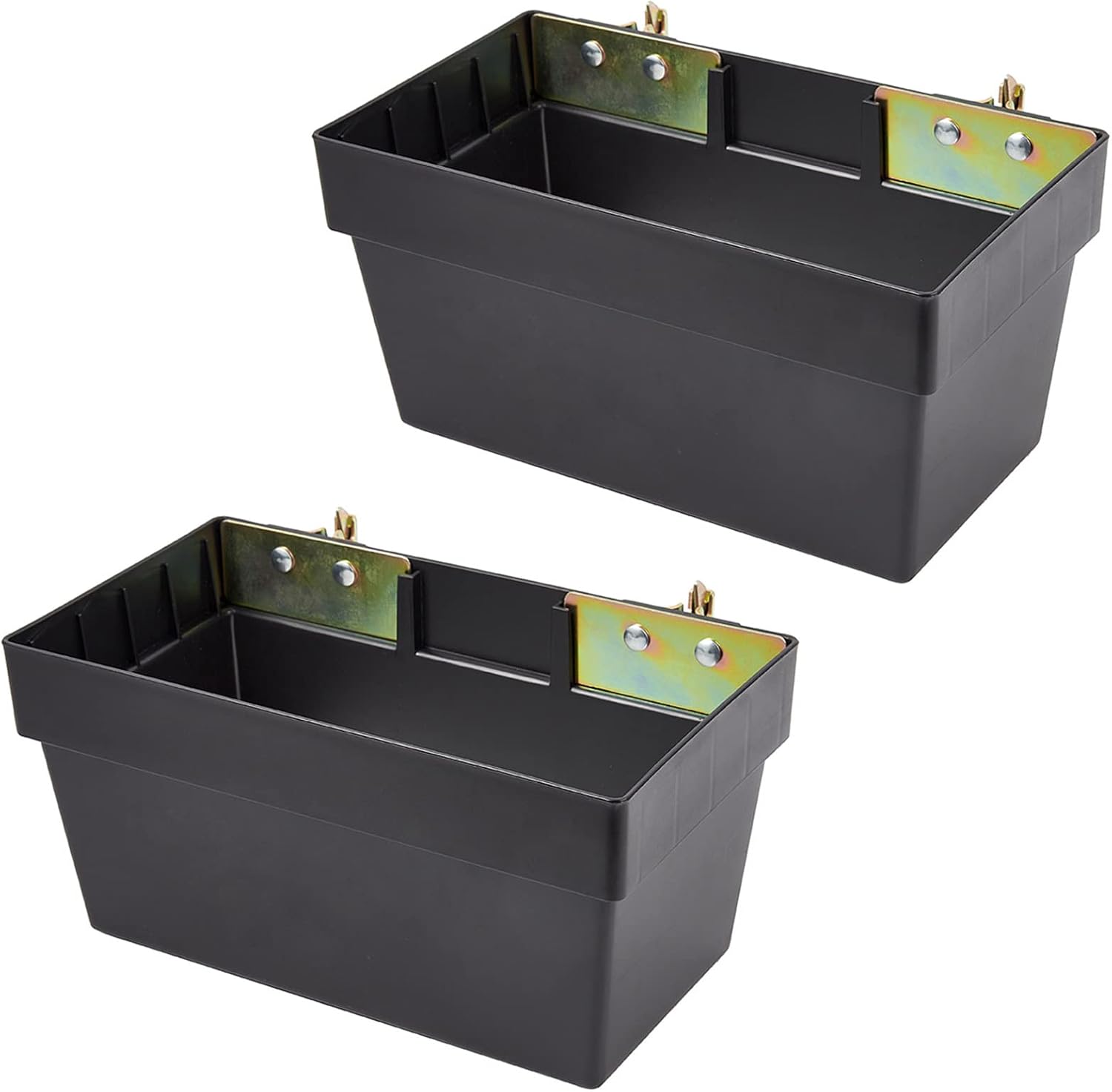 2 Pack E-Track Storage Bin for E-Track System E Track Accessories Storage Box for Trucks Easily Organizer Basket for Enclosed Trailer