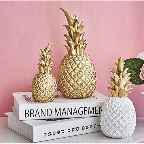 Miniatura 5 de Yardwe Figura de piña, adorno de fruta de resina artificial, decoración de frutas, decoración de fiesta de Hawaii, accesorios de fotografía para el