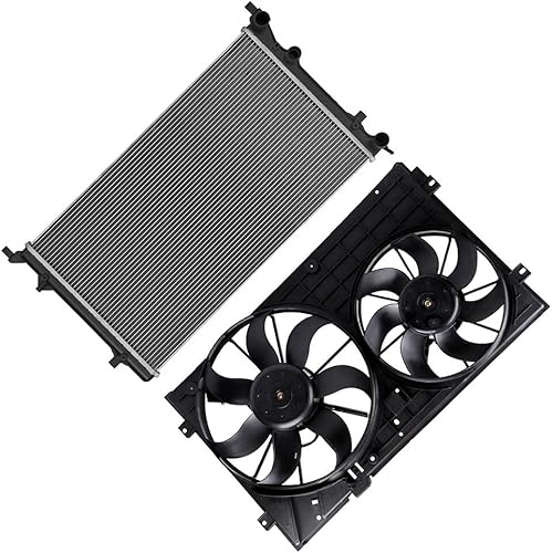 Miniatura 9 de SCITOO Ventilador de refrigeración 620-843, 1 radiador 13215, 1 apto para 2013 para V-olkswagen para Beetle 2.5L 2011-2013 para V-olkswagen para