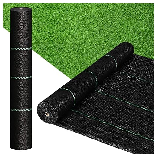 inQracer Premium 5oz Pro Weed Barrier Landscape Fabric Ground Cover Heavy Duty Commercial Anti-Weed Gardening Mat, 3FTx300FT
