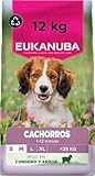 eukanuba puppy small Las fuentes naturales de Omega-6 y Omega-3 favorecen una piel sana y un pelaje brillante / Sistema de cuidado dental DentaDefense para dientes limpios y sanos / Sin colorantes ni aromatizantes artificiales ni OMG / Envase reciclable
