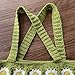 Crochet Bag Daisy Knitted Floral Granny Square Textured Crochet Purse Flower Soft Cottage Style Hobo Tote Bag for Woman (Green)
