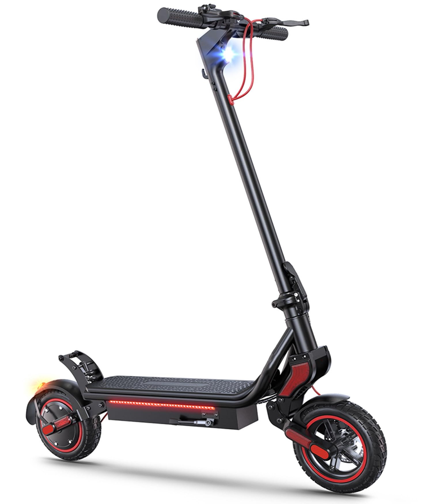 ZapRun W8 Electric Scooter in Black and Red