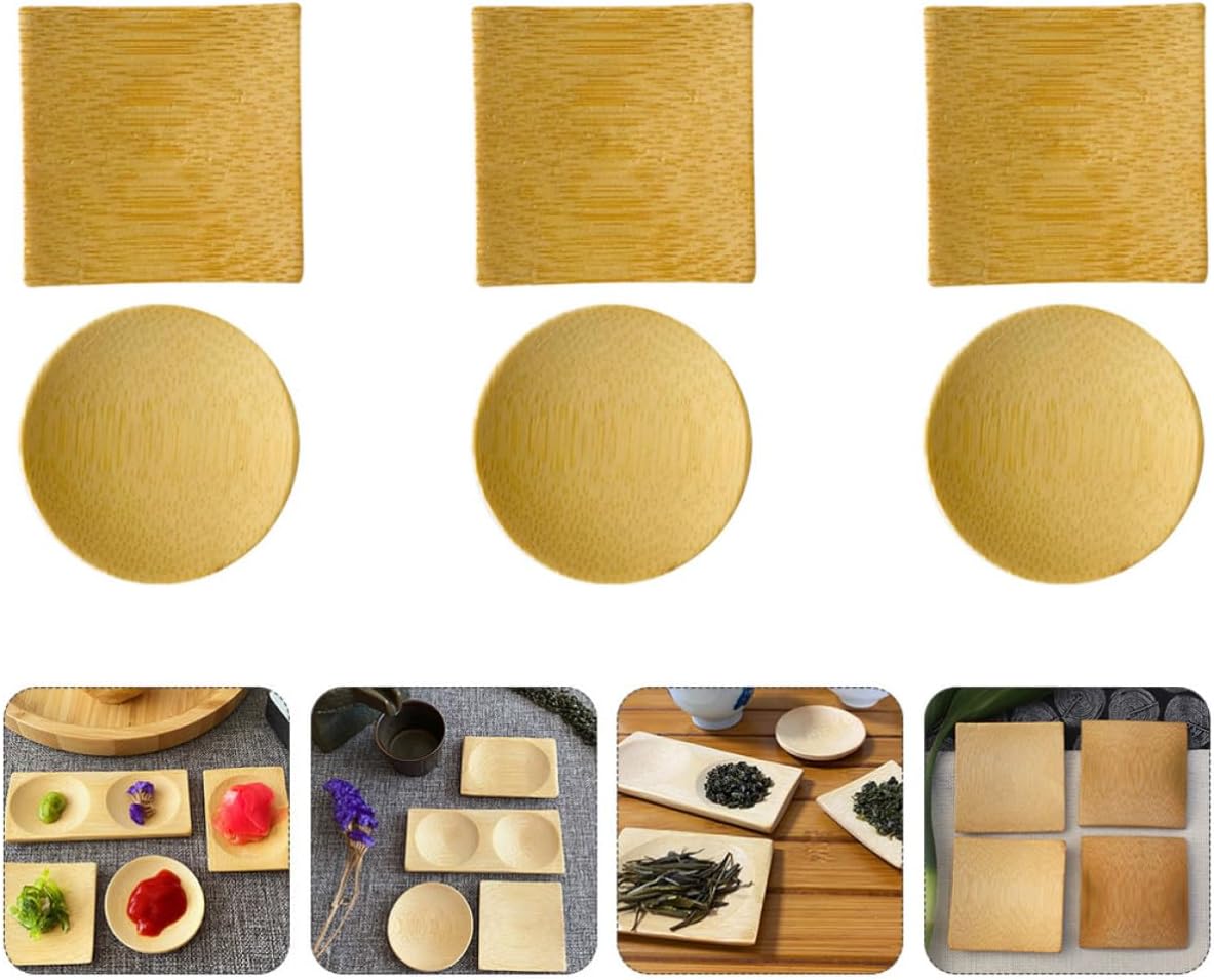 SOLUSTRE 12 Pcs Snack Plates Set for Serving Side Dishes and Sauces, Multi-style Combination Dinnerware for Different Occasions and Outdoor Camping Color