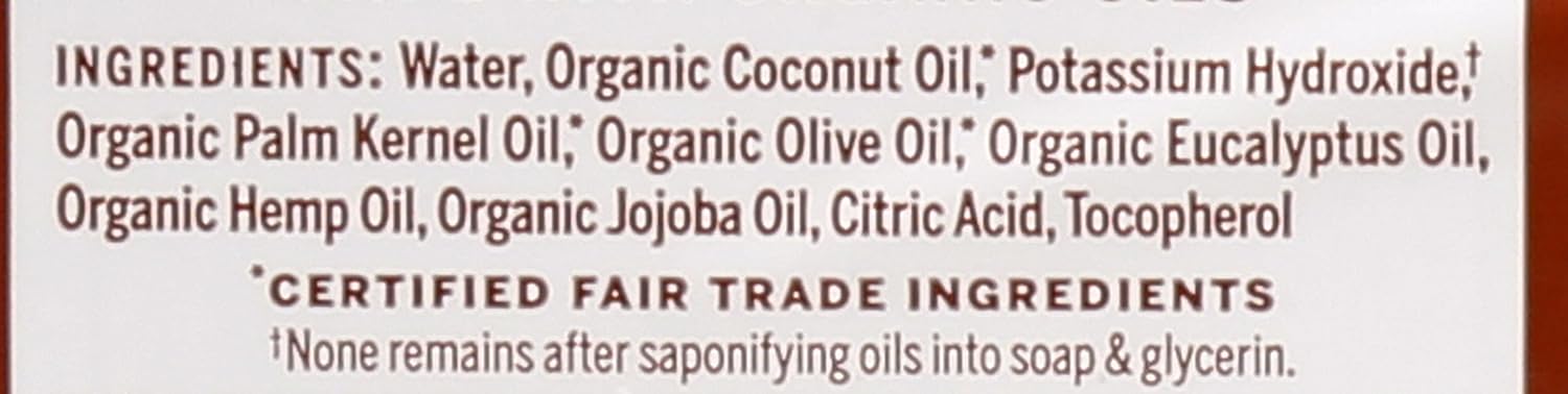 Dr. Bronner's Eucalyptus Liquid Castile Soap, 32 FZ