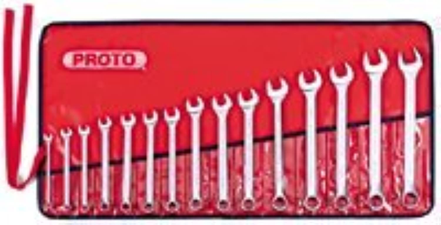 15 Piece Satin Metric Combination ASD Wrench Set 12 PT - Juego De