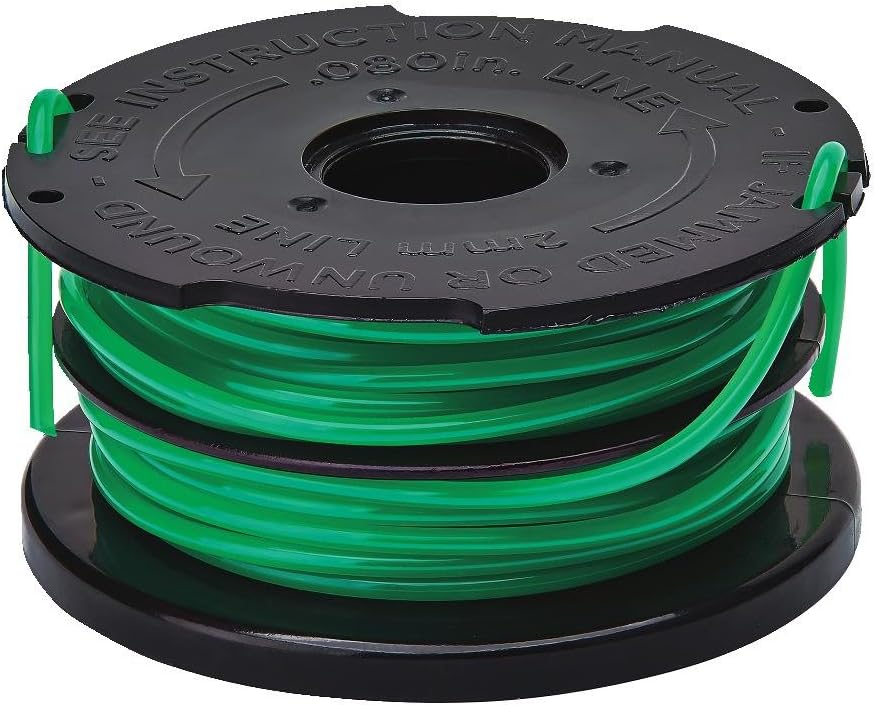 Trimmer Line Replacement Spool, EASYFEED, Dual-Line, .08-Inch (EFD-080)