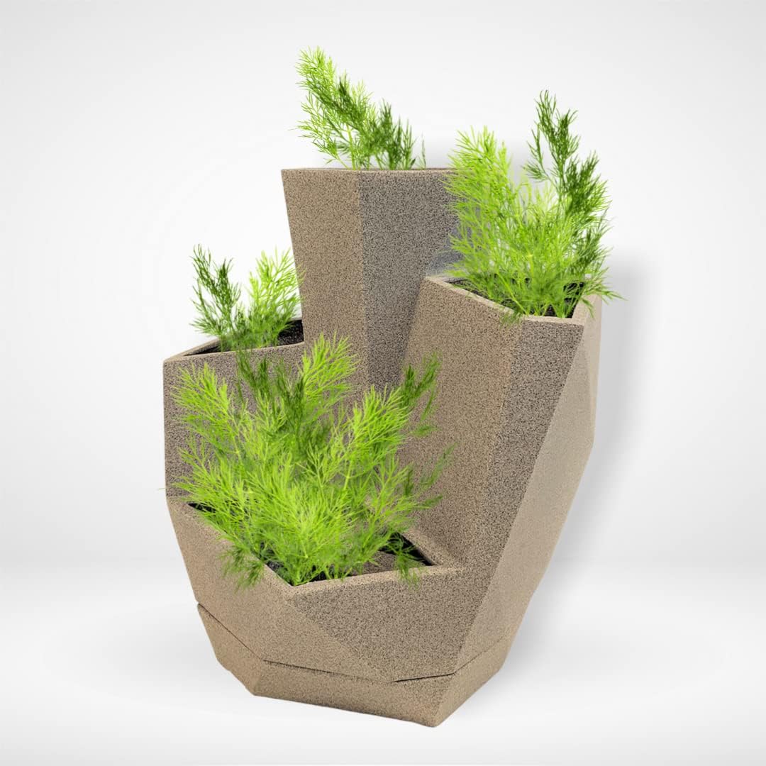 JVIDA1S Self Watering Herb Garden44; Sandstone
