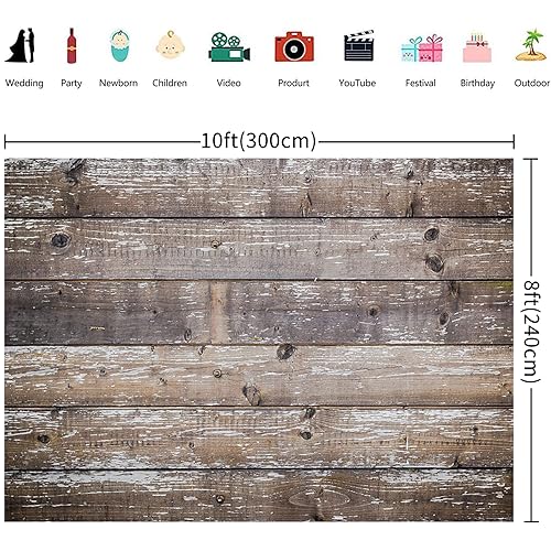 Cake table decorations banner style rustique 3x2.4m pour studio photo - 2