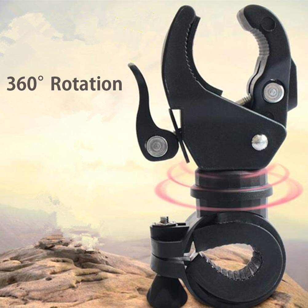 LOZTBUE Sangle Télescopique 360° Pour Lampe Vélo – Silicone Souple, Compatible Guidon, 11 Pièces