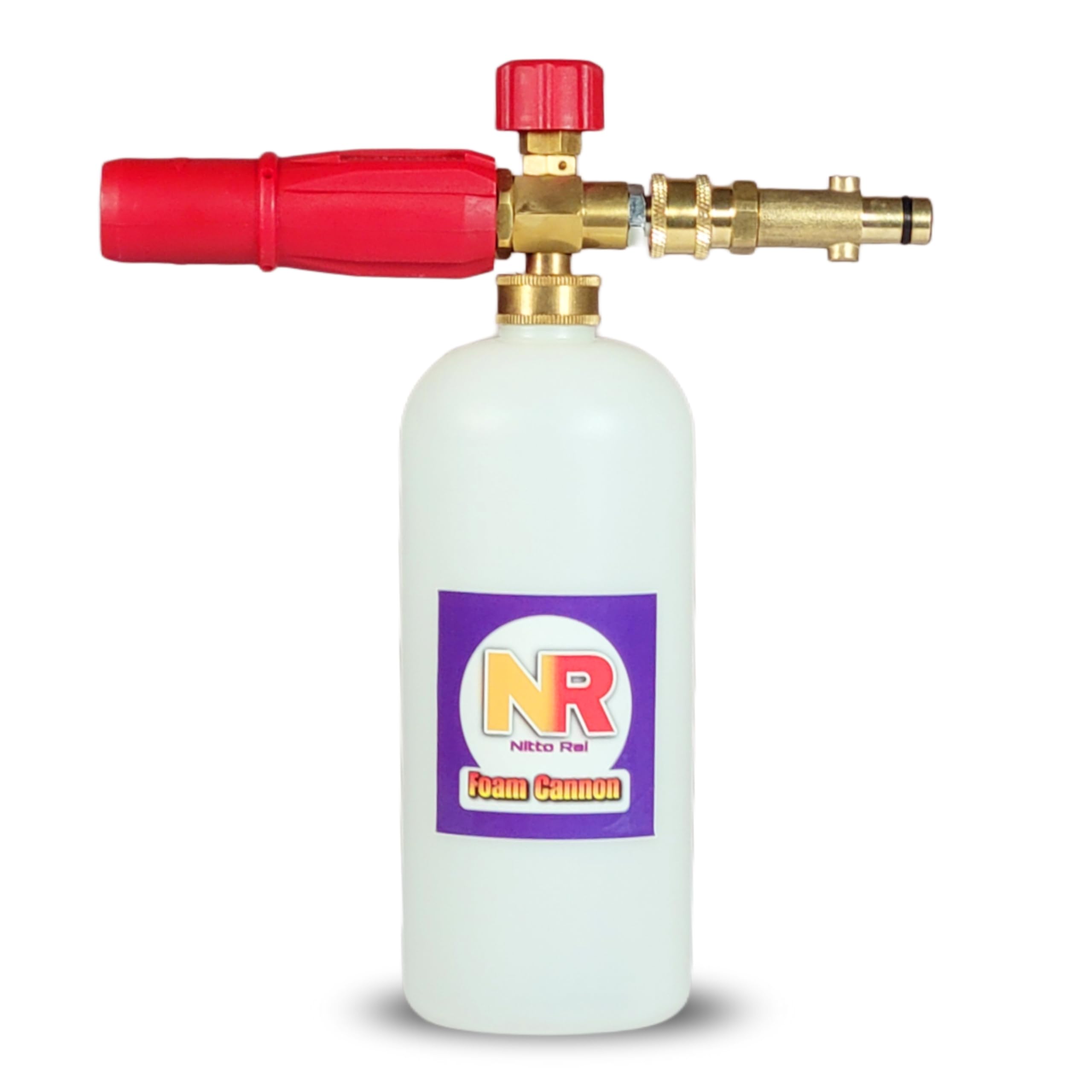 Nitto Rai Brass, Plastic Foam Cannon For Dylect Pressure Washer 1Ltr Snow Foam Lance Car Washing Thick Foam Sprayer