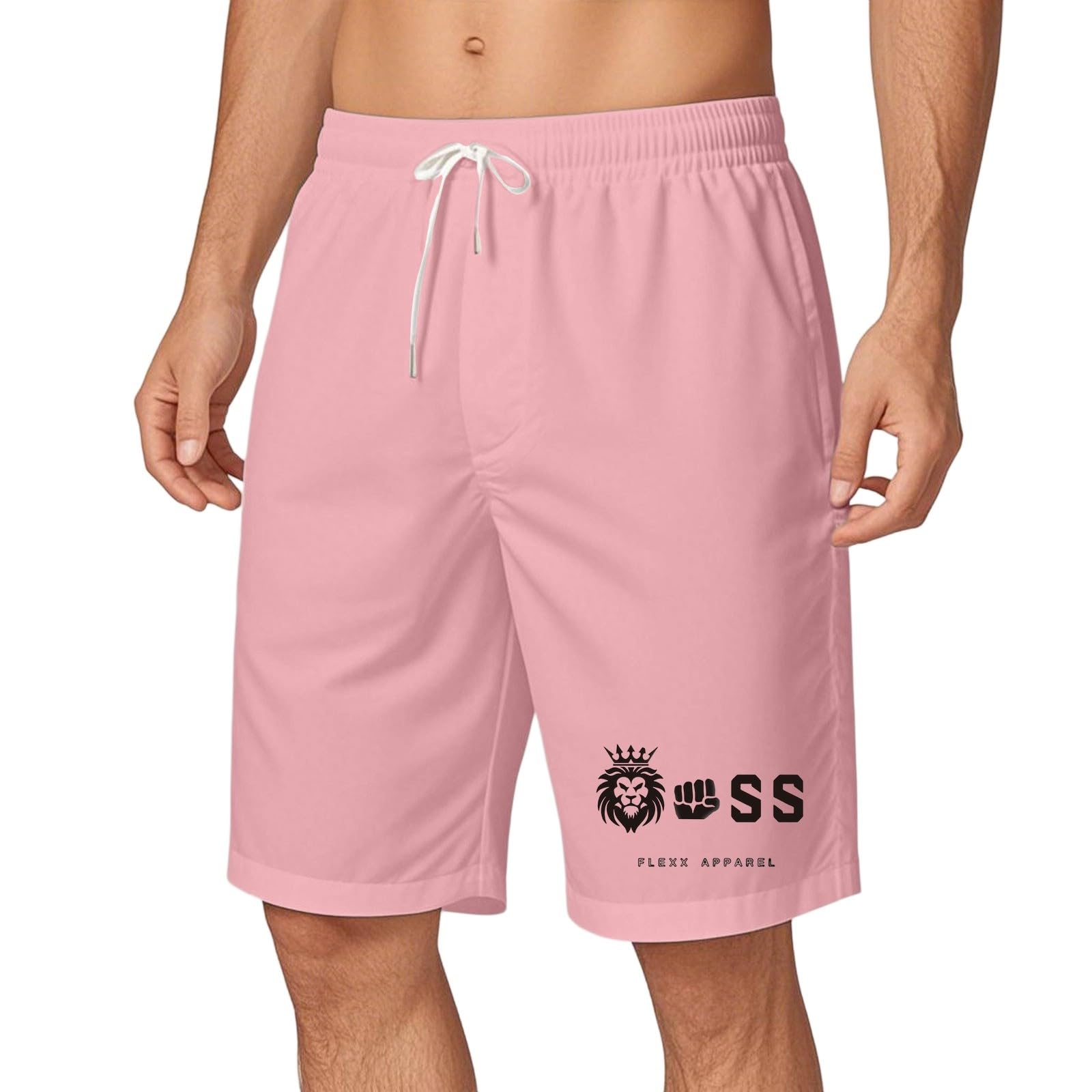 Pantalones Cortos de Playa Holgados con Estampado para Hombre