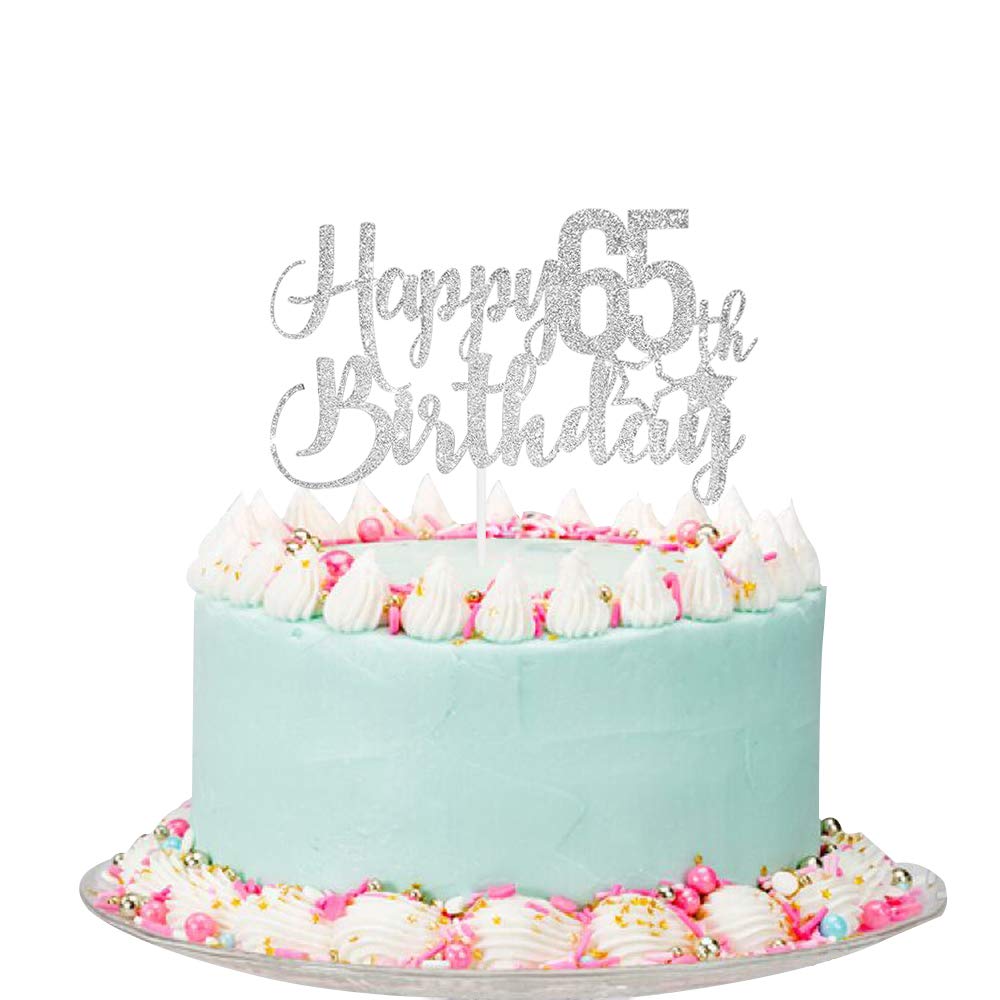 Sottobicchiere Lucido Con Scritta 'Happy 65th Birthday Sister' – Regalo Per Sorella Di 65 Anni – MDF Rigido 9x9 Cm