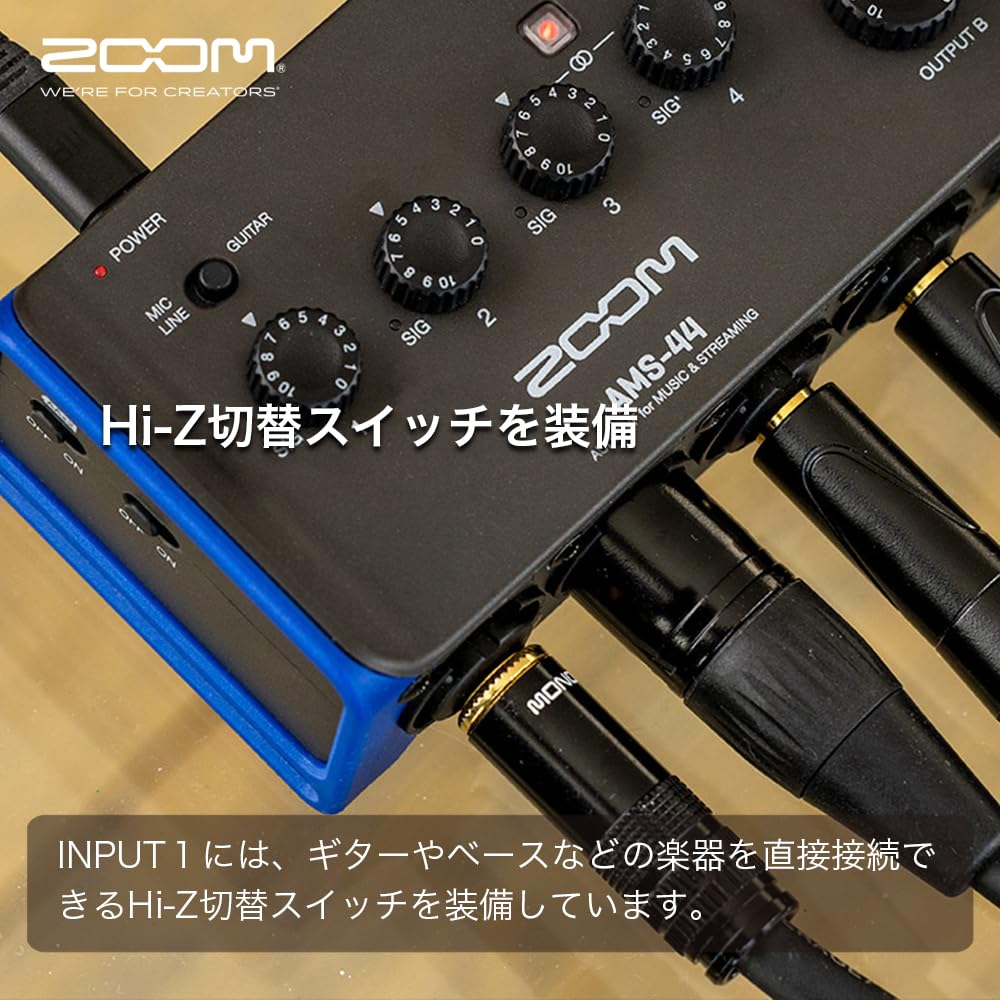 ZOOM ズーム AMS-44 オーディオインターフェース ブラック Amazon.co.jp: ZOOM ズーム AMS-44 オーディオインターフェース