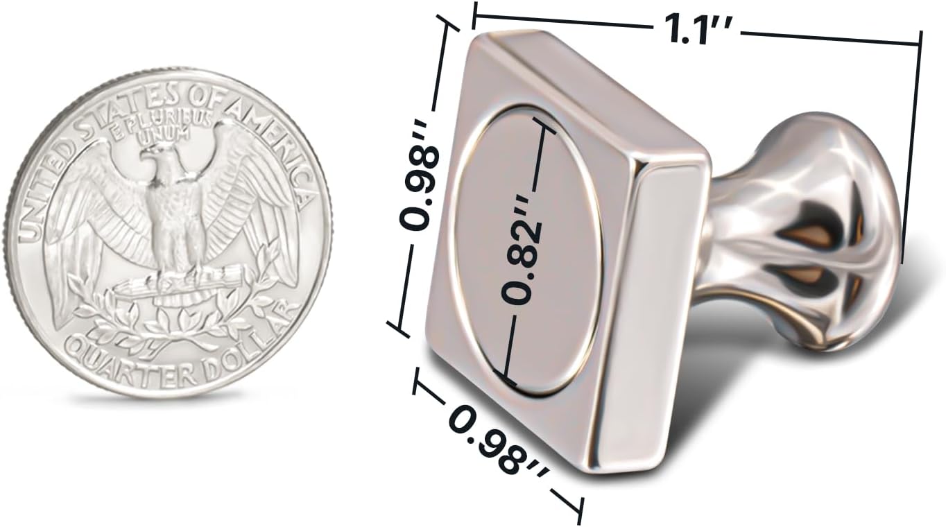 Large Fridge Magnets, Refrigerator Magnets, Whiteboard Magnets, Heavy Duty Powerful Magnetic Push Pin Hooks for Kitchen, Locker, Office, School, Adults, Pack of 4 - Image 5