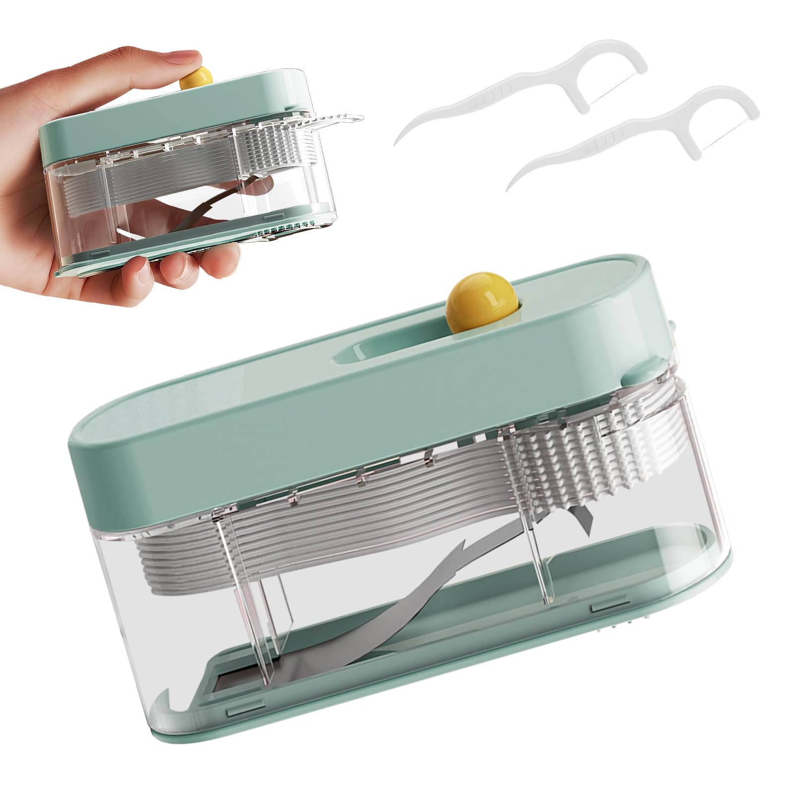 Upgrade 2 Pack Dental Floss Portable Case Storage 10 Picks Floss in Box Floss Pick Dispenser Perfect for