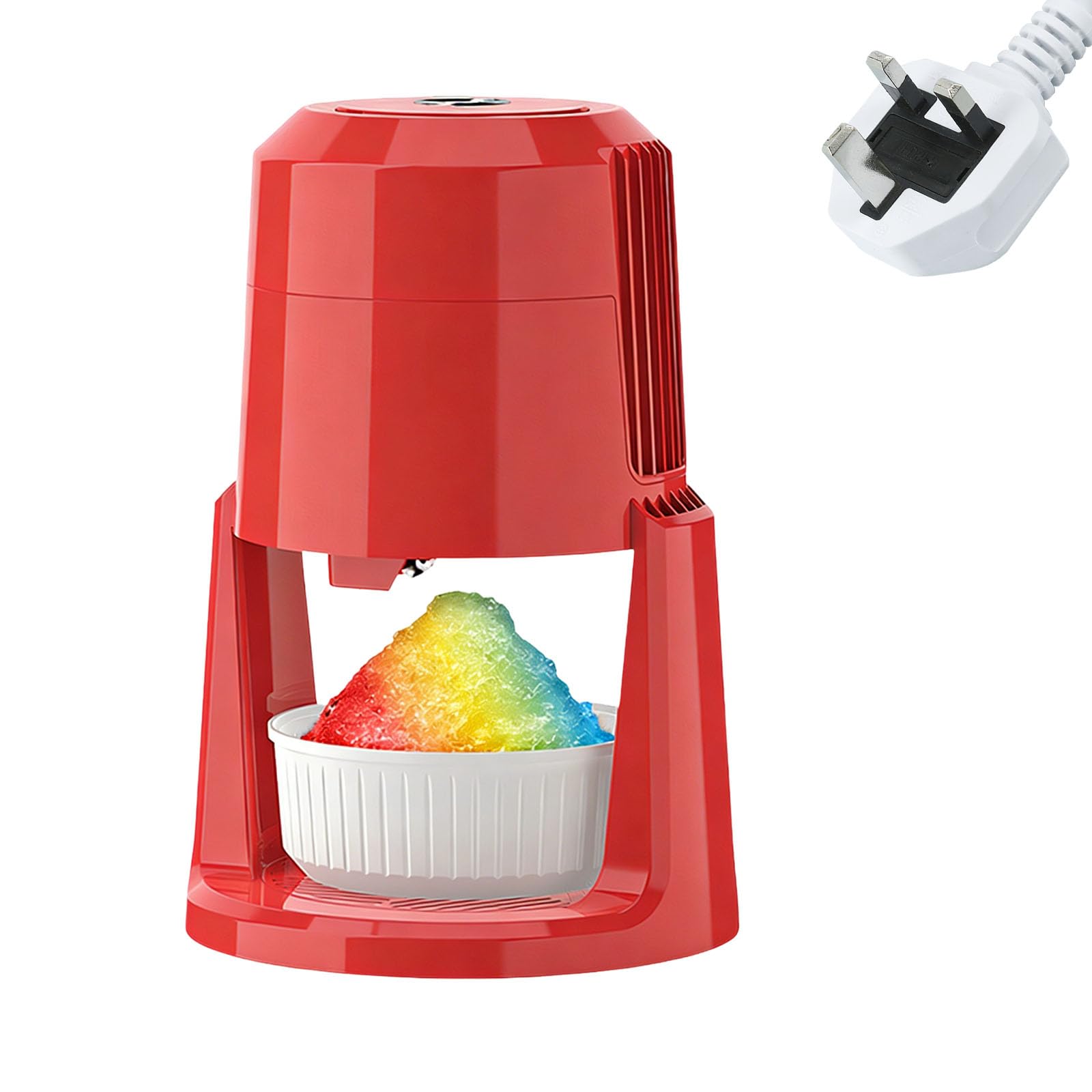 CAZSTYK Efficient 135W Electric Ice Grinder for Light Snow Texture and Refreshing Beverages ABS Ice Shaver