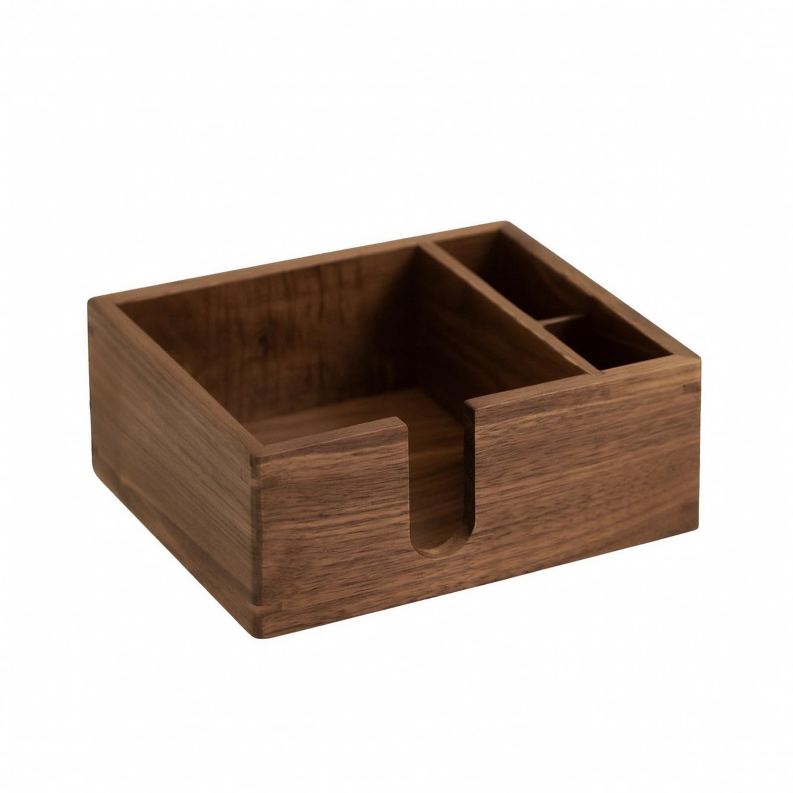 MagiDeal Servilletero con Divisiones Elegante Organizador, Morno, Organizador con Compartimentos, para Baño, Negro