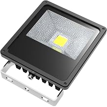 ABI 50W Low Voltage DC LED Flood Light Waterproof Landscape Security Lamp 5000lm 12V-24V with 10ft Cord 6000K Daylight White