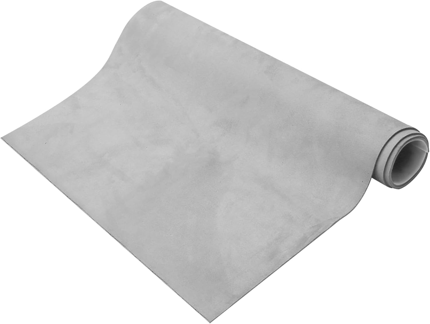 Suede Headliner Fabric 98" Length x 60" Width Foam Backed for Car Truck RV SUV Interior Trim Protect Aging Broken Faded DIY Repair Replacement Gray Auto Replacement Parts