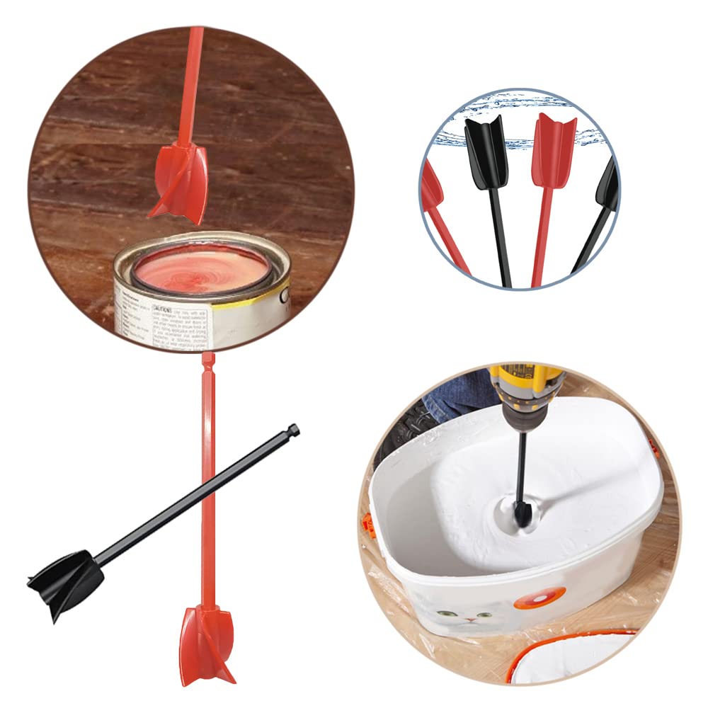 6 Aste Miscelazione Per Resina E Vernici - Adatte Per Trapano, Design A Spirale - Foto 3