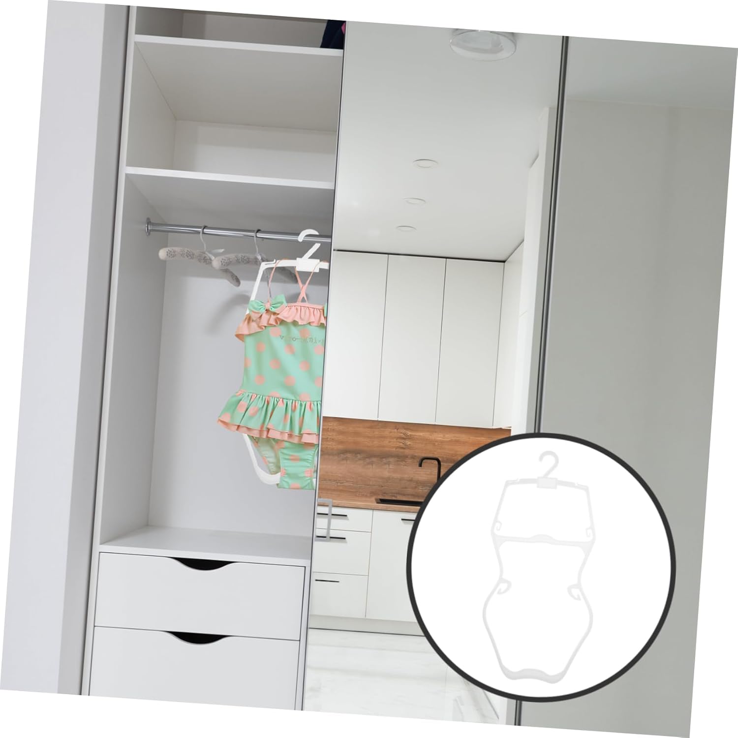 5pcs Boys and Girls Swimsuit Hanger Plastic Boy Girl Swimwear Hangers for Displaying Swimwear and Clothing Items