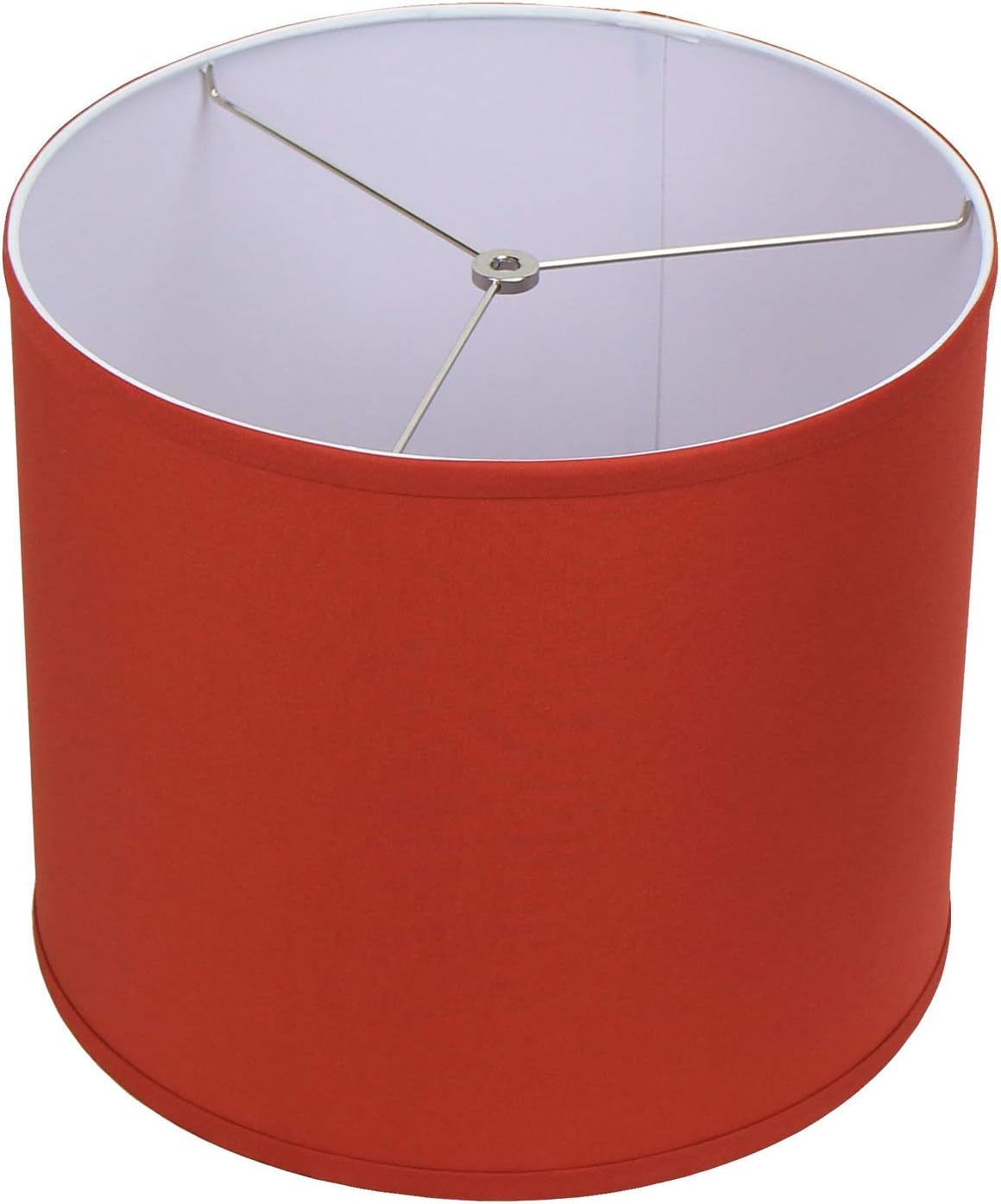 FenchelShades.com 14" Top Diameter x 14" Bottom Diameter 12" Height Cylinder Drum Lampshade USA Made (Linen Avocado)