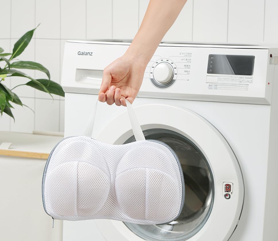Miniatura 7 de 6 bolsas de lavandería para brasier para lavar, bolsas de lavandería para lavadora, bolsas de lencería para lavar prendas delicadas, se adapta a