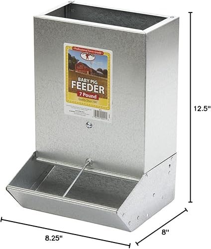 Miniatura 4 de Little Giant® Comedero para cerdos bebés de 2 agujeros | Comedero para cerdos | Comedero para cerdos bebés | Comedero montable para cerdos bebés