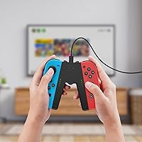 Vista 7 de Switch Joy-Con - Agarre de carga compatible con Nintendo Switch y modelo OLED, cargador de controlador Joy-Con con interruptor en forma de V