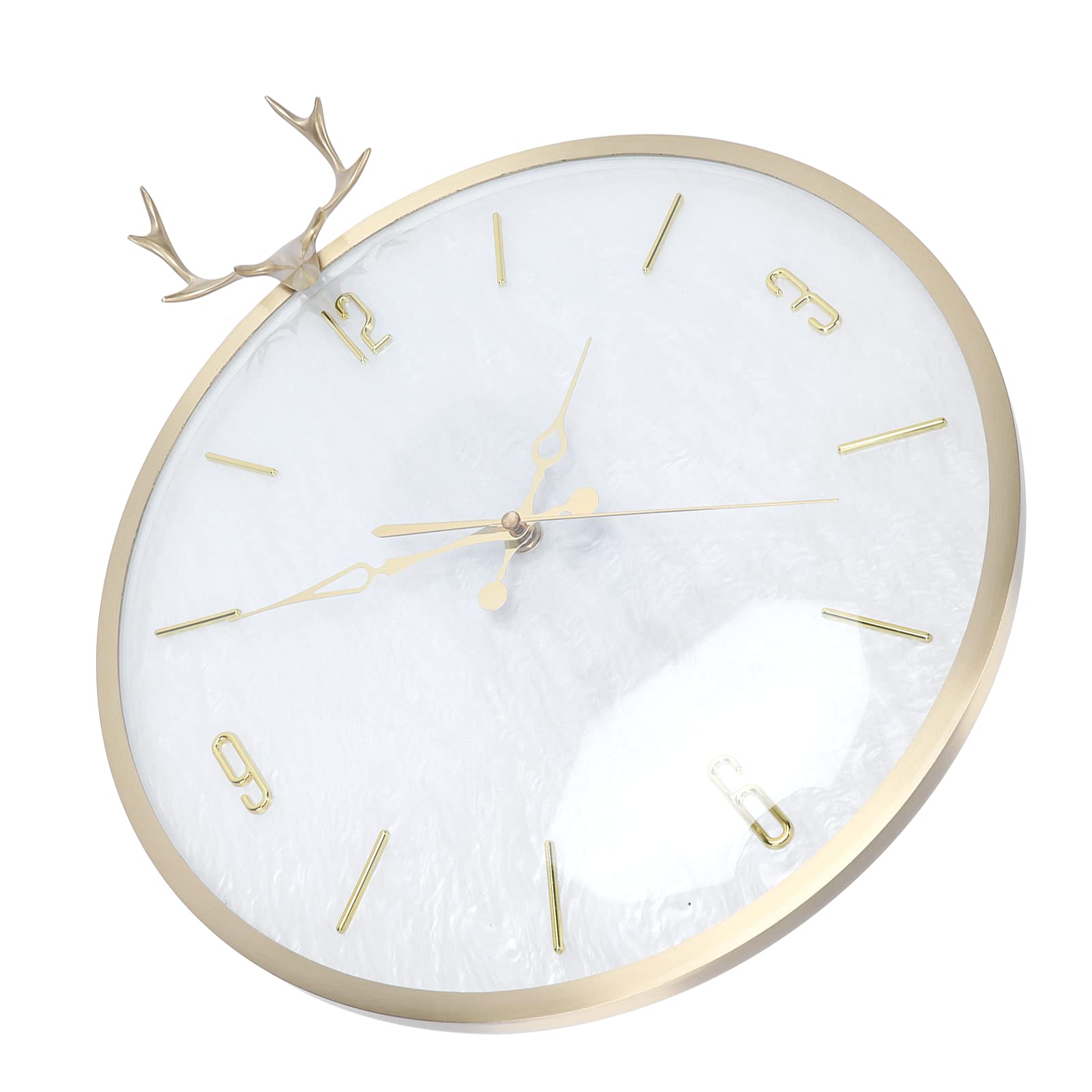 Reloj de Pared Moderno con Elegante Péndulo para Salón y Oficina, Diseño Cobre 35,5x66cm