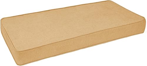 Cojín de banco para interiores y exteriores con velcro, antideslizantes, para muebles de patio, cojines gruesos y duraderos para silla de piano para