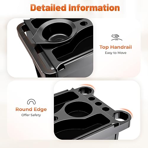 Vista 6 de Carrito de belleza con 5 cajones para peluquería, estación de estilismo para peluquerías, salones de belleza (5 niveles)