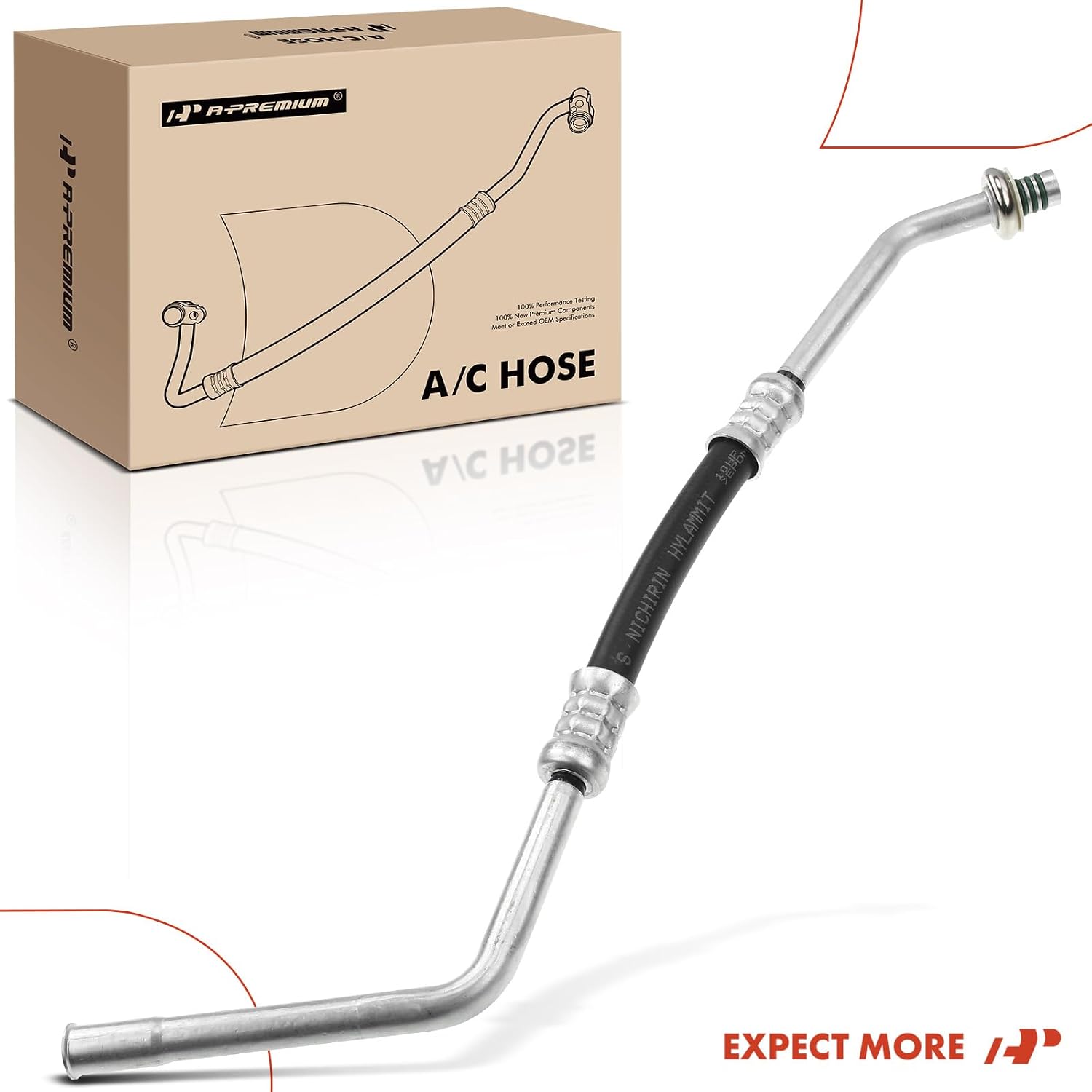 A-Premium A/C Liquid Line Hose Assembly Compatible with Ford Explorer, Ranger & Mazda B2300, B3000, B4000, 1995 1996 1997, 2.3L 3.0L 4.0L, Petrol, Condenser to Evap, w/o Orifice Tube