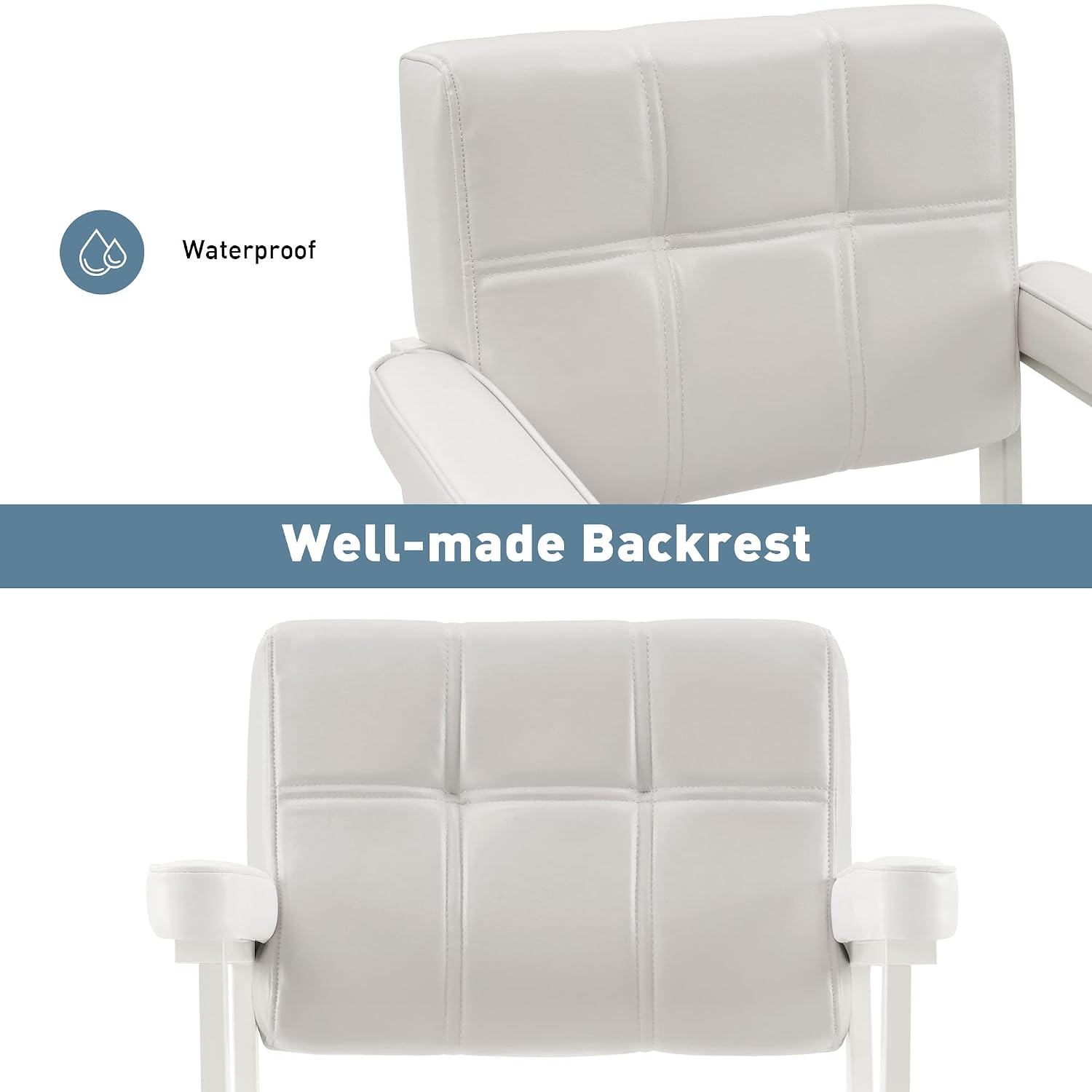 BarberPub Classic Styling Salon Chair for Hair Stylist Hydraulic Pump Swivel Barber Chair, Beauty Shampoo Salon Spa Equipment 8816 (White)